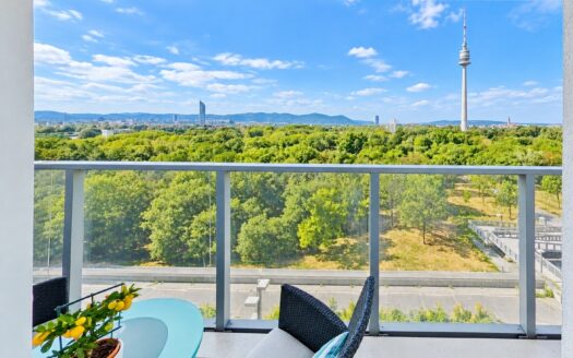 IHRE CHANCE: SKYLINE LIVING +MAISONETTE AM DONAUPARK +TRAUM-FERNBLICK +2 LOGGIEN +GARAGEN MIETBAR