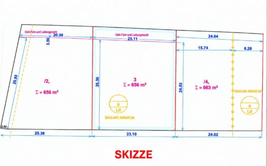 IHRE CHANCE – BAUGRUND MIT ZUKUNFT – ab 656 m² IN HARMANNSDORF-RÜCKERSDORF AB € 172.535,-